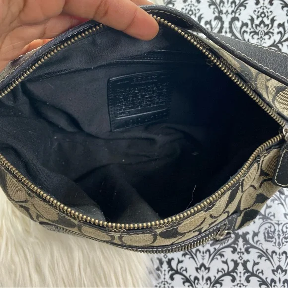 Coach : VINTAGE : Y2K monogram ‘demi’ mini baguette shoulder bag handbag - Picture 6 of 10